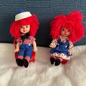 Barbie Raggedy Ann and Andy Kelly Dolls